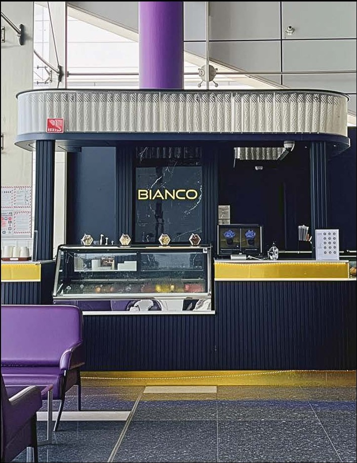 Bianco counter in a hospital concourse